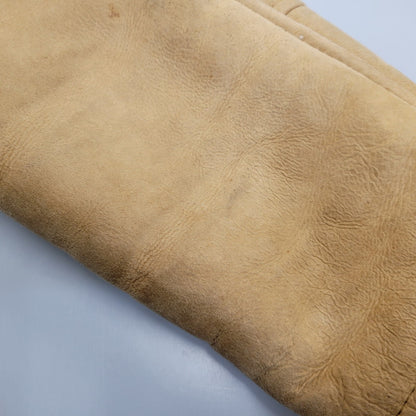 【現状渡し品】【メンズ】 VINTAGE イングランド製 80’S SHEEPSKIN MOUTON JACKET シープスキン マウンテン ジャケット アウター 146-261003-yn-06-izu サイズ：40 カラー：キャメル系 万代Net店