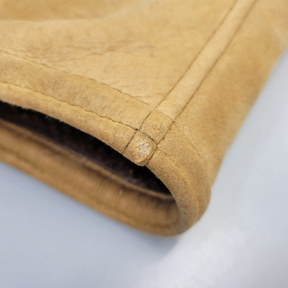 【現状渡し品】【メンズ】 VINTAGE イングランド製 80’S SHEEPSKIN MOUTON JACKET シープスキン マウンテン ジャケット アウター 146-261003-yn-06-izu サイズ：40 カラー：キャメル系 万代Net店