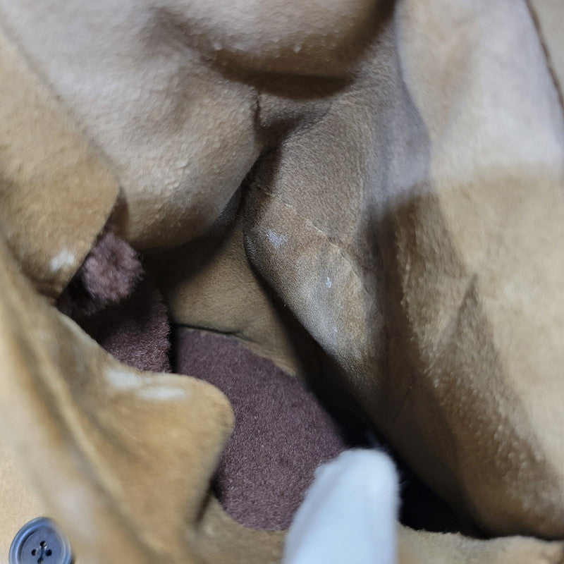 【現状渡し品】【メンズ】 VINTAGE イングランド製 80’S SHEEPSKIN MOUTON JACKET シープスキン マウンテン ジャケット アウター 146-261003-yn-06-izu サイズ：40 カラー：キャメル系 万代Net店