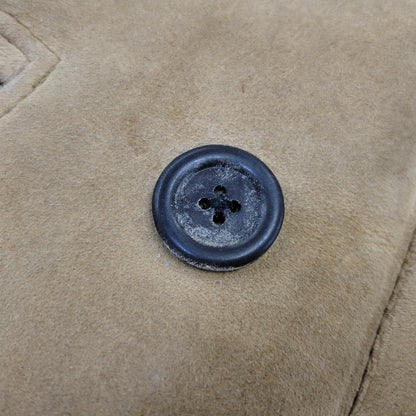 【現状渡し品】【メンズ】 VINTAGE イングランド製 80’S SHEEPSKIN MOUTON JACKET シープスキン マウンテン ジャケット アウター 146-261003-yn-06-izu サイズ：40 カラー：キャメル系 万代Net店