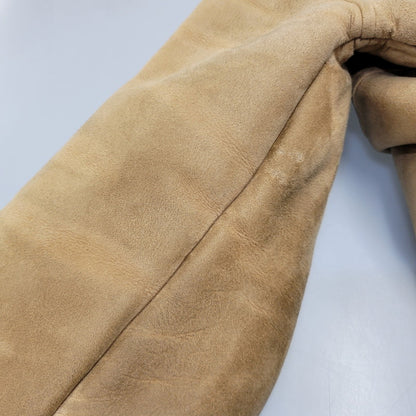 【現状渡し品】【メンズ】 VINTAGE イングランド製 80’S SHEEPSKIN MOUTON JACKET シープスキン マウンテン ジャケット アウター 146-261003-yn-06-izu サイズ：40 カラー：キャメル系 万代Net店