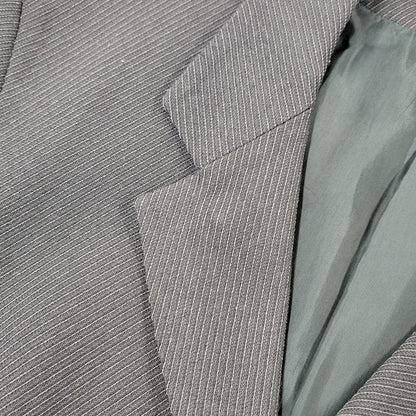 【中古品】【メンズ】 EMPORIO ARMANI エンポリオ・アルマーニ 20052 イタリア製 STRIPE SINGLE SUIT ストライプ シングル スーツ 141-261017-kh-10-izu サイズ：48 カラー：ブラック 万代Net店