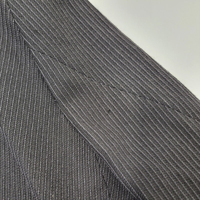 【中古品】【メンズ】 EMPORIO ARMANI エンポリオ・アルマーニ 20052 イタリア製 STRIPE SINGLE SUIT ストライプ シングル スーツ 141-261017-kh-10-izu サイズ：48 カラー：ブラック 万代Net店