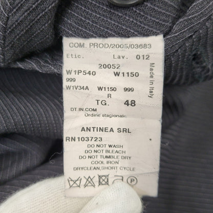 【中古品】【メンズ】 EMPORIO ARMANI エンポリオ・アルマーニ 20052 イタリア製 STRIPE SINGLE SUIT ストライプ シングル スーツ 141-261017-kh-10-izu サイズ：48 カラー：ブラック 万代Net店