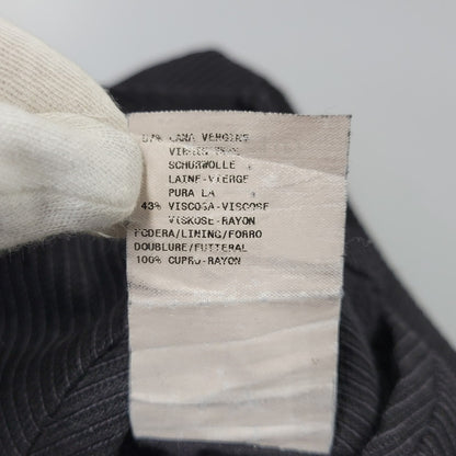【中古品】【メンズ】 EMPORIO ARMANI エンポリオ・アルマーニ 20052 イタリア製 STRIPE SINGLE SUIT ストライプ シングル スーツ 141-261017-kh-10-izu サイズ：48 カラー：ブラック 万代Net店