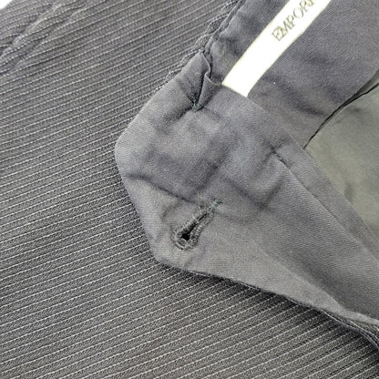 【中古品】【メンズ】 EMPORIO ARMANI エンポリオ・アルマーニ 20052 イタリア製 STRIPE SINGLE SUIT ストライプ シングル スーツ 141-261017-kh-10-izu サイズ：48 カラー：ブラック 万代Net店