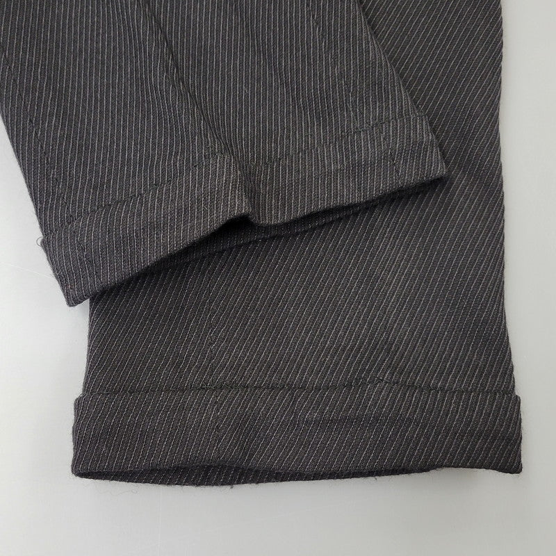 【中古品】【メンズ】 EMPORIO ARMANI エンポリオ・アルマーニ 20052 イタリア製 STRIPE SINGLE SUIT ストライプ シングル スーツ 141-261017-kh-10-izu サイズ：48 カラー：ブラック 万代Net店