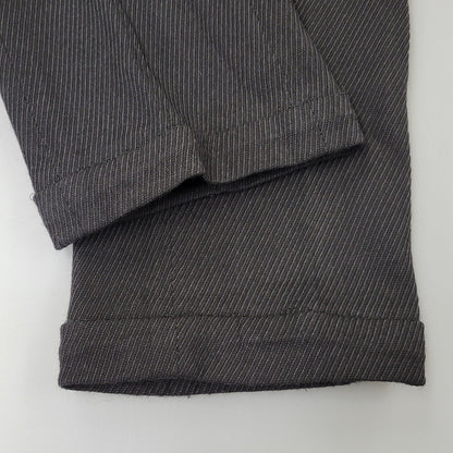 【中古品】【メンズ】 EMPORIO ARMANI エンポリオ・アルマーニ 20052 イタリア製 STRIPE SINGLE SUIT ストライプ シングル スーツ 141-261017-kh-10-izu サイズ：48 カラー：ブラック 万代Net店