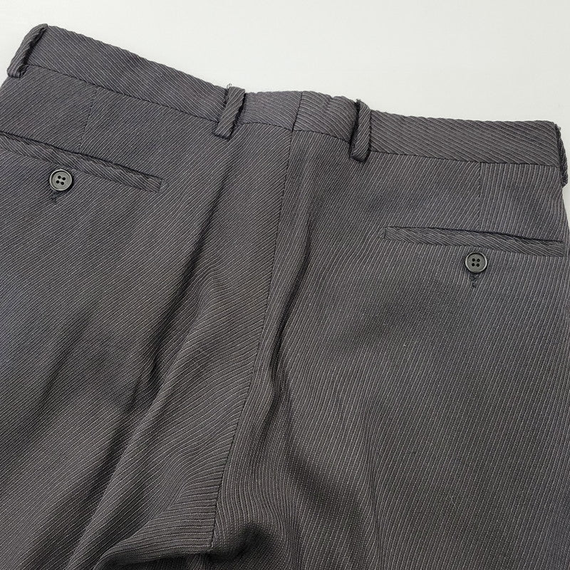 【中古品】【メンズ】 EMPORIO ARMANI エンポリオ・アルマーニ 20052 イタリア製 STRIPE SINGLE SUIT ストライプ シングル スーツ 141-261017-kh-10-izu サイズ：48 カラー：ブラック 万代Net店
