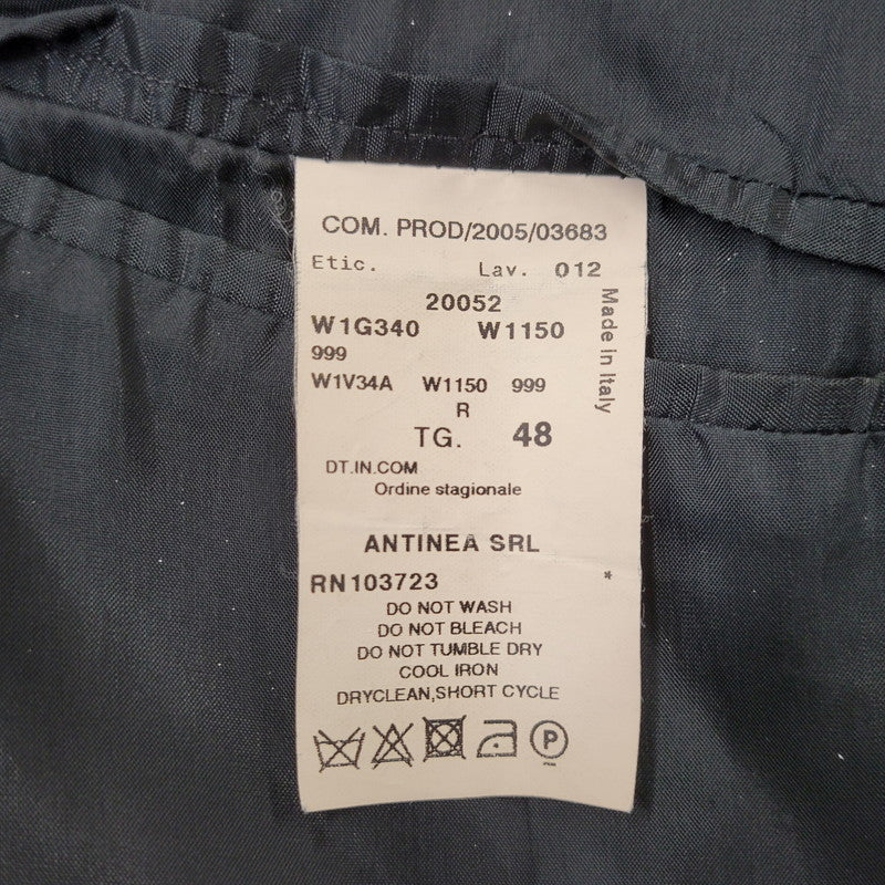 【中古品】【メンズ】 EMPORIO ARMANI エンポリオ・アルマーニ 20052 イタリア製 STRIPE SINGLE SUIT ストライプ シングル スーツ 141-261017-kh-10-izu サイズ：48 カラー：ブラック 万代Net店