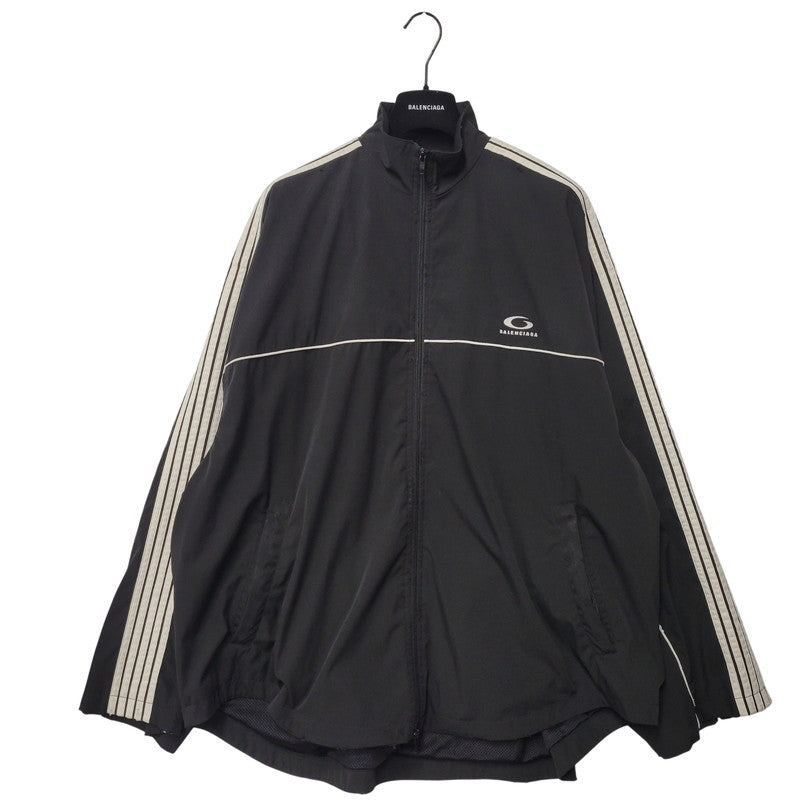 【中古品】【メンズ】 BALENCIAGA バレンシアガ 831361 LARGE TRACKSUIT JACKET ラージ トラックスーツ ジャケットトップス 141-261007-sm-15-izu サイズ：44 カラー：ブラック 万代Net店