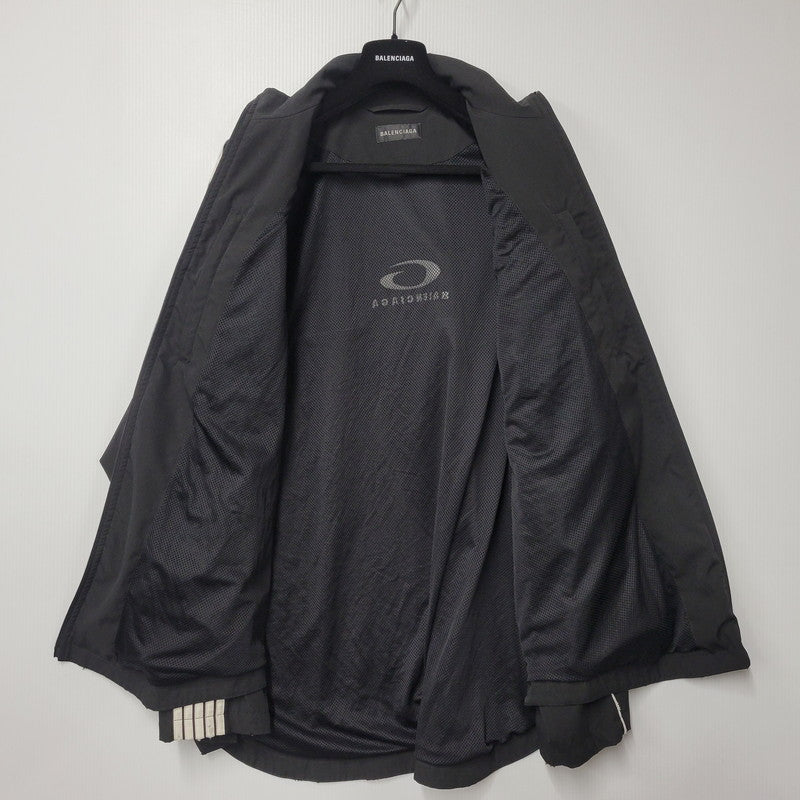 【中古品】【メンズ】 BALENCIAGA バレンシアガ 831361 LARGE TRACKSUIT JACKET ラージ トラックスーツ ジャケットトップス 141-261007-sm-15-izu サイズ：44 カラー：ブラック 万代Net店