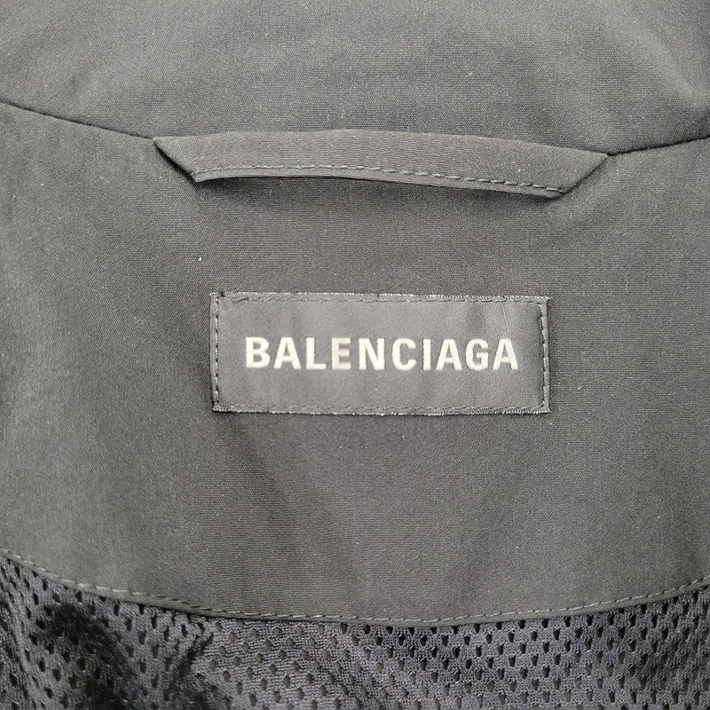 【中古品】【メンズ】 BALENCIAGA バレンシアガ 831361 LARGE TRACKSUIT JACKET ラージ トラックスーツ ジャケットトップス 141-261007-sm-15-izu サイズ：44 カラー：ブラック 万代Net店
