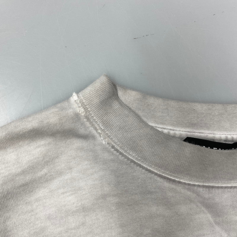【中古品】【メンズ】 BALENCIAGA バレンシアガ 698089 22SS METAL DOUBLE SLEEVE TEE メタル ダブル スリーブ Tシャツ 長袖 トップス 141-261027-yn-04-izu サイズ：L カラー：グレー×ホワイト 万代Net店