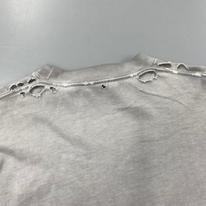 【中古品】【メンズ】 BALENCIAGA バレンシアガ 698089 22SS METAL DOUBLE SLEEVE TEE メタル ダブル スリーブ Tシャツ 長袖 トップス 141-261027-yn-04-izu サイズ：L カラー：グレー×ホワイト 万代Net店