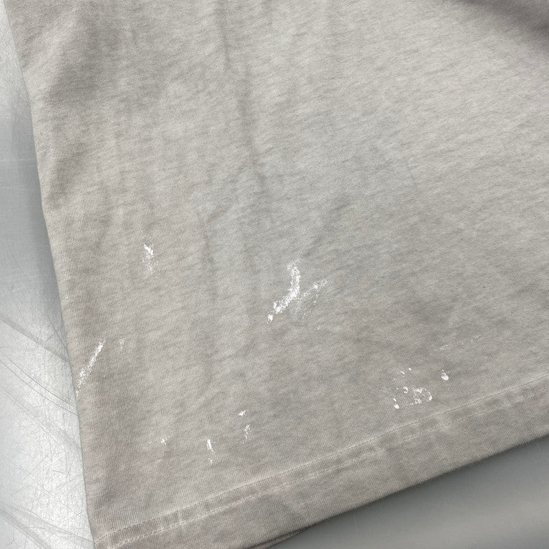【中古品】【メンズ】 BALENCIAGA バレンシアガ 698089 22SS METAL DOUBLE SLEEVE TEE メタル ダブル スリーブ Tシャツ 長袖 トップス 141-261027-yn-04-izu サイズ：L カラー：グレー×ホワイト 万代Net店