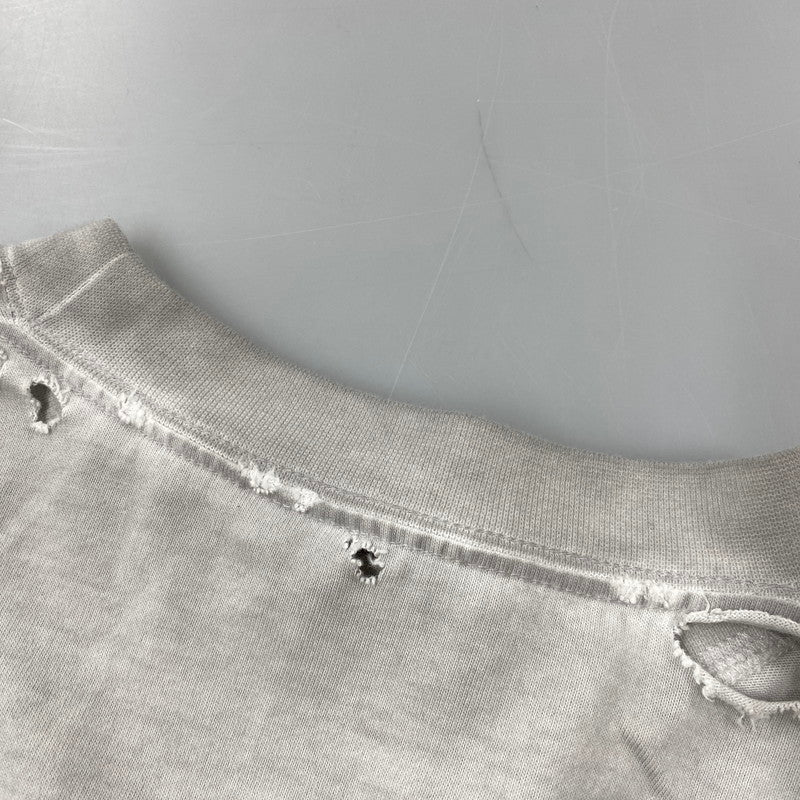 【中古品】【メンズ】 BALENCIAGA バレンシアガ 698089 22SS METAL DOUBLE SLEEVE TEE メタル ダブル スリーブ Tシャツ 長袖 トップス 141-261027-yn-04-izu サイズ：L カラー：グレー×ホワイト 万代Net店