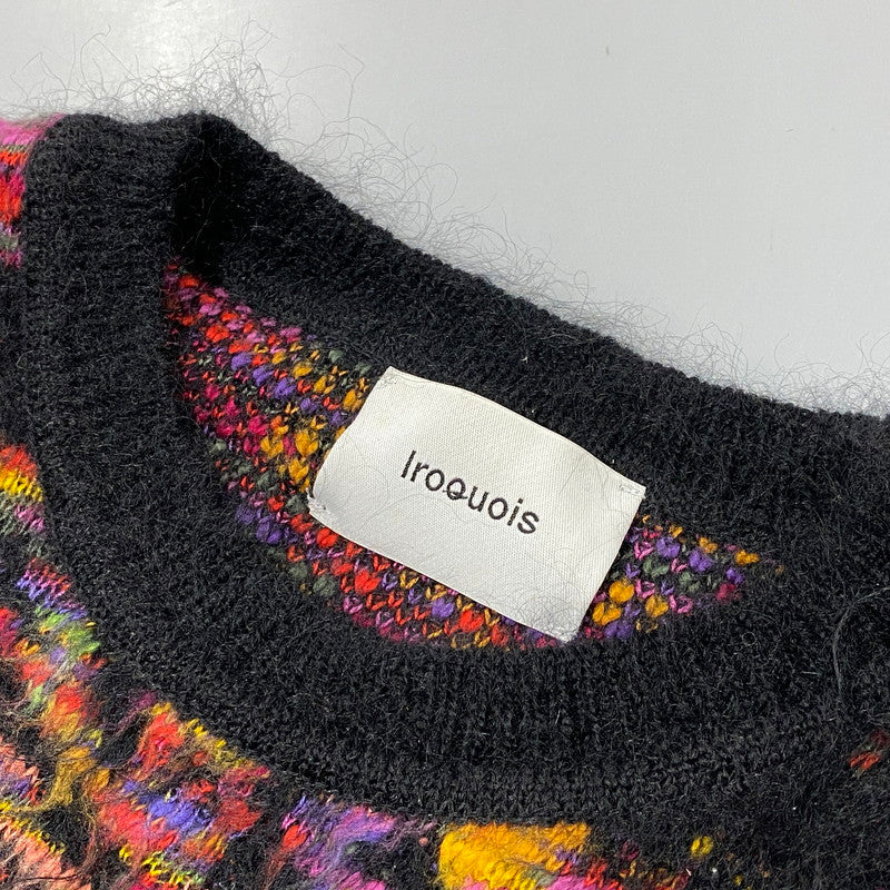 【中古品】【メンズ】 IROQUOIS イロコイ 280200 20AW TIE DYE JQ KNIT タイダイ ジャカード ニット トップス 長袖 140-261003-ya-07-izu サイズ：1 カラー：マルチ 万代Net店