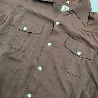 【中古品】【メンズ】 JOHN BLYE ジョンブルー SHIRT シャツ トップス 長袖 146-261007-sm-18-izu サイズ：M カラー：ブラウン 万代Net店