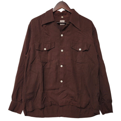 【中古品】【メンズ】 JOHN BLYE ジョンブルー SHIRT シャツ トップス 長袖 146-261007-sm-18-izu サイズ：M カラー：ブラウン 万代Net店