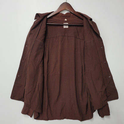 【中古品】【メンズ】 JOHN BLYE ジョンブルー SHIRT シャツ トップス 長袖 146-261007-sm-18-izu サイズ：M カラー：ブラウン 万代Net店