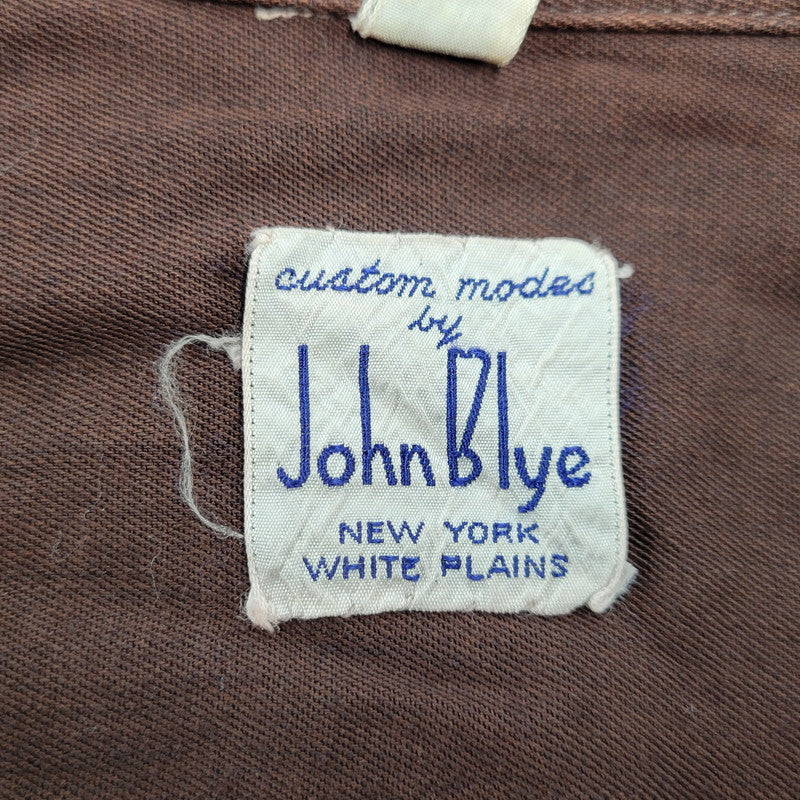 【中古品】【メンズ】 JOHN BLYE ジョンブルー SHIRT シャツ トップス 長袖 146-261007-sm-18-izu サイズ：M カラー：ブラウン 万代Net店