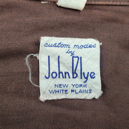 【中古品】【メンズ】 JOHN BLYE ジョンブルー SHIRT シャツ トップス 長袖 146-261007-sm-18-izu サイズ：M カラー：ブラウン 万代Net店