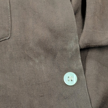 【中古品】【メンズ】 JOHN BLYE ジョンブルー SHIRT シャツ トップス 長袖 146-261007-sm-18-izu サイズ：M カラー：ブラウン 万代Net店