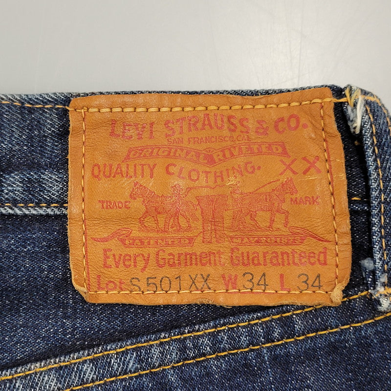 【中古品】【メンズ】 LEVI'S VINTAGE CLOTHING リーバイスビンテージクロージング S501XX DENIM PANTS デニム パンツ ボトムス ズボン 156-261006-cs-13-izu サイズ：34×34 カラー：インディゴ 万代Net店