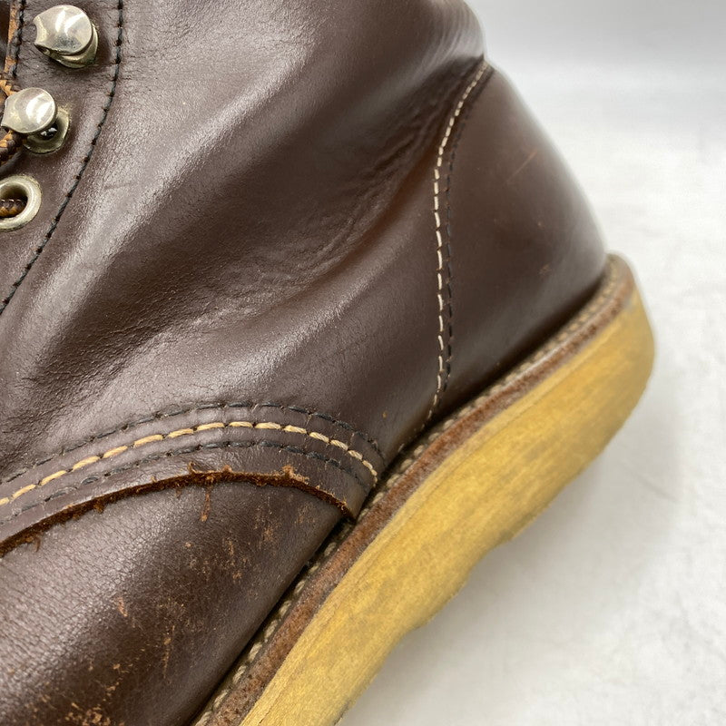 【中古品】【メンズ】 RED WING レッドウィング CLASSIC ROUND BOOTS "BROWN" ブーツ靴 164-261002-sm-03-izu サイズ：7 ½ カラー：BROWN 万代Net店