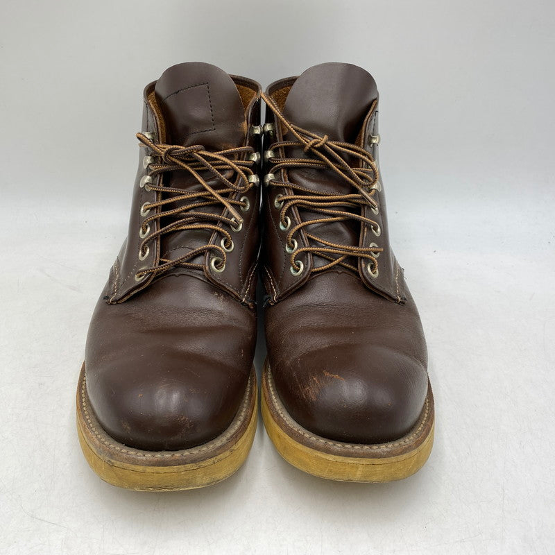 【中古品】【メンズ】 RED WING レッドウィング CLASSIC ROUND BOOTS "BROWN" ブーツ靴 164-261002-sm-03-izu サイズ：7 ½ カラー：BROWN 万代Net店