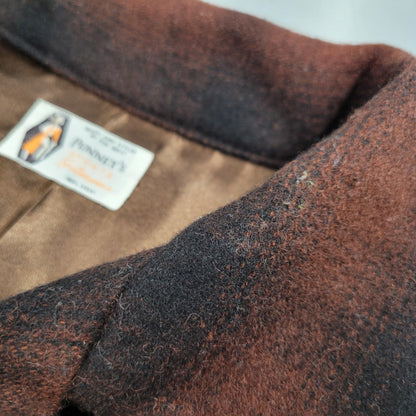 【中古品】【メンズ】 PENNY'S SPORTS ぺニーズ スポーツ OPEN COLLAR OMBRE CHECK SHIRT オープンカラー オンブレチェックシャツ 長袖 145-261008-as-12-izu サイズ：M カラー：ブラウン×ブラック 万代Net店