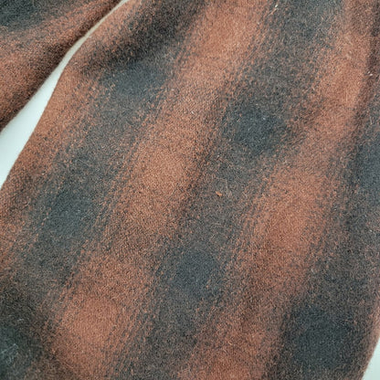 【中古品】【メンズ】 PENNY'S SPORTS ぺニーズ スポーツ OPEN COLLAR OMBRE CHECK SHIRT オープンカラー オンブレチェックシャツ 長袖 145-261008-as-12-izu サイズ：M カラー：ブラウン×ブラック 万代Net店