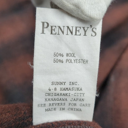 【中古品】【メンズ】 PENNY'S SPORTS ぺニーズ スポーツ OPEN COLLAR OMBRE CHECK SHIRT オープンカラー オンブレチェックシャツ 長袖 145-261008-as-12-izu サイズ：M カラー：ブラウン×ブラック 万代Net店