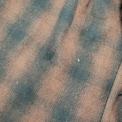【中古品】【メンズ】 PENNY'S SPORTS ぺニーズ スポーツ OPEN COLLAR OMBRE CHECK SHIRT オープンカラー オンブレチェックシャツ 長袖 145-261008-as-12-izu サイズ：M カラー：ブラウン×ブラック 万代Net店