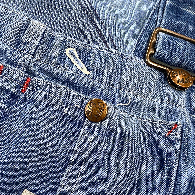 【中古品】【メンズ】 BIG MAC ビッグ マック 545-C1554N USA製 DENIM OVER ALL デニム オーバーオール ボトムス 157-261004-sm-18-izu サイズ：34×32 カラー：インディゴ 万代Net店
