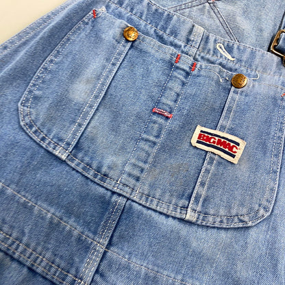 【中古品】【メンズ】 BIG MAC ビッグ マック 545-C1554N USA製 DENIM OVER ALL デニム オーバーオール ボトムス 157-261004-sm-18-izu サイズ：34×32 カラー：インディゴ 万代Net店