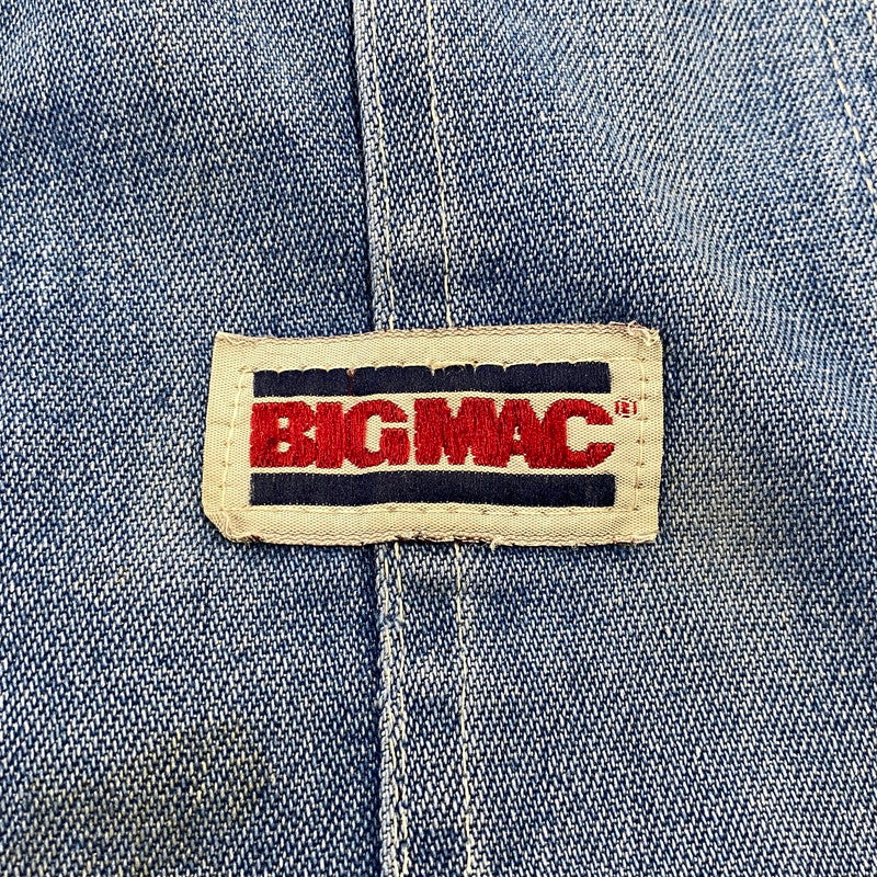 【中古品】【メンズ】 BIG MAC ビッグ マック 545-C1554N USA製 DENIM OVER ALL デニム オーバーオール ボトムス 157-261004-sm-18-izu サイズ：34×32 カラー：インディゴ 万代Net店