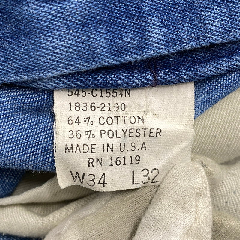 【中古品】【メンズ】 BIG MAC ビッグ マック 545-C1554N USA製 DENIM OVER ALL デニム オーバーオール ボトムス 157-261004-sm-18-izu サイズ：34×32 カラー：インディゴ 万代Net店