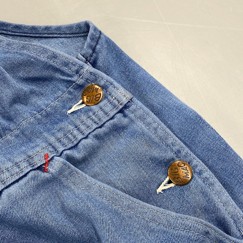 【中古品】【メンズ】 BIG MAC ビッグ マック 545-C1554N USA製 DENIM OVER ALL デニム オーバーオール ボトムス 157-261004-sm-18-izu サイズ：34×32 カラー：インディゴ 万代Net店