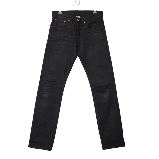 【中古品】【メンズ】 RRL ダブルアールエル 782504838004 SLIM FIT JAPAN WOVEN JEANS スリム フィット ジャパン ウーヴン ジーンズ パンツ ボトムス ズボン 156-261006-cs-10-izu サイズ：29×30 カラー：ブラック 万代Net店