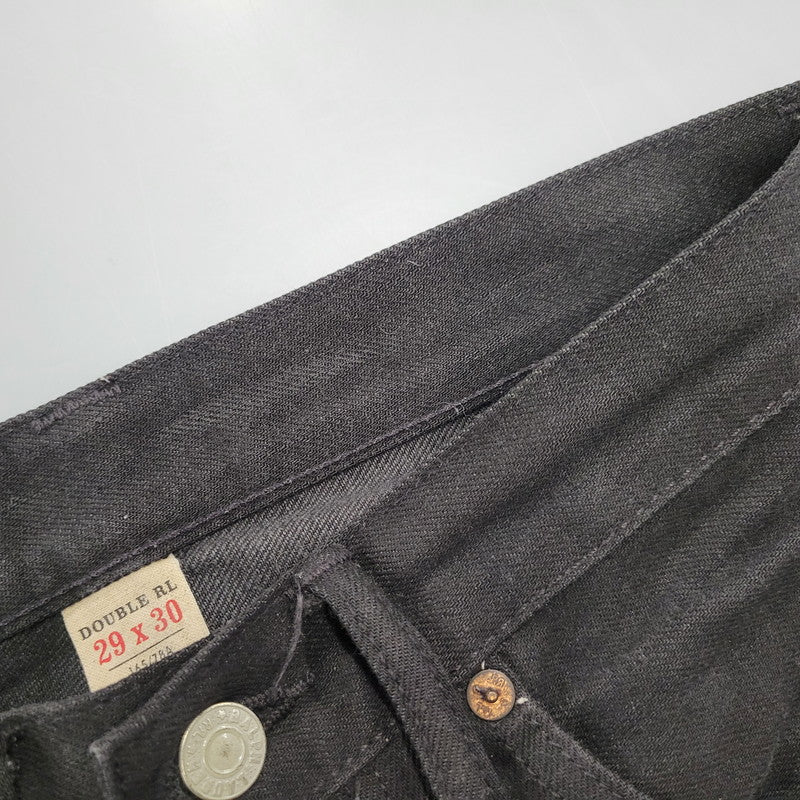 【中古品】【メンズ】 RRL ダブルアールエル 782504838004 SLIM FIT JAPAN WOVEN JEANS スリム フィット ジャパン ウーヴン ジーンズ パンツ ボトムス ズボン 156-261006-cs-10-izu サイズ：29×30 カラー：ブラック 万代Net店