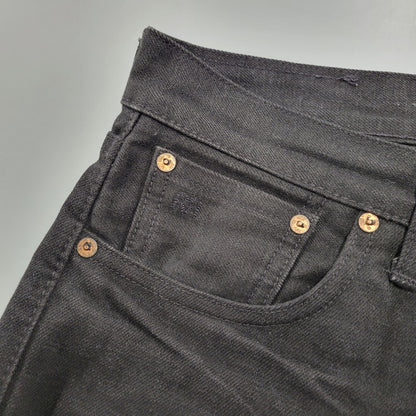 【中古品】【メンズ】 RRL ダブルアールエル 782504838004 SLIM FIT JAPAN WOVEN JEANS スリム フィット ジャパン ウーヴン ジーンズ パンツ ボトムス ズボン 156-261006-cs-10-izu サイズ：29×30 カラー：ブラック 万代Net店