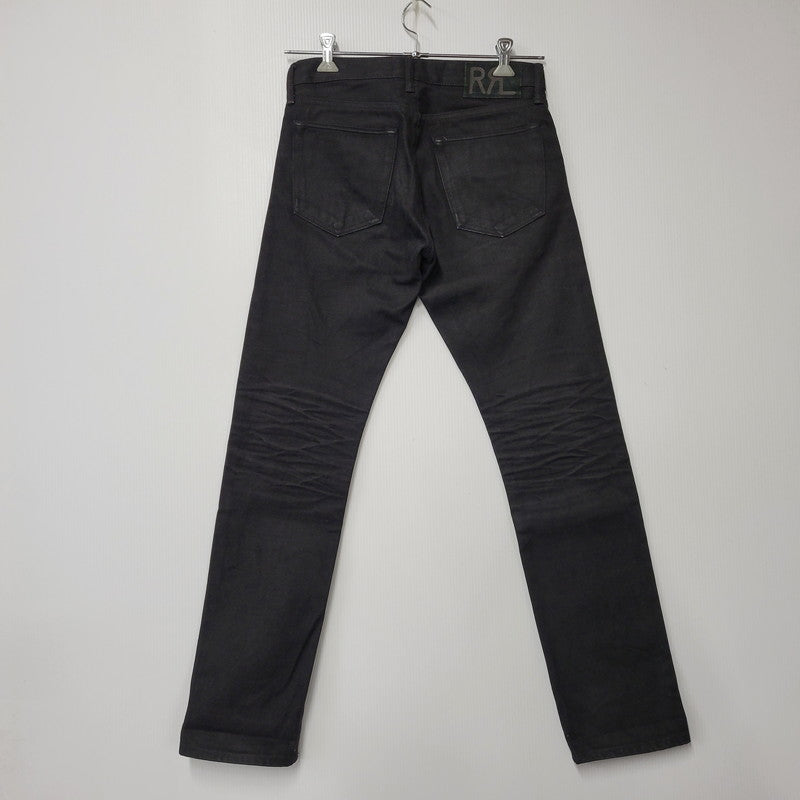 【中古品】【メンズ】 RRL ダブルアールエル 782504838004 SLIM FIT JAPAN WOVEN JEANS スリム フィット ジャパン ウーヴン ジーンズ パンツ ボトムス ズボン 156-261006-cs-10-izu サイズ：29×30 カラー：ブラック 万代Net店