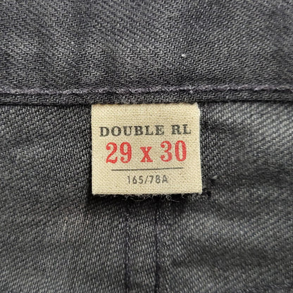 【中古品】【メンズ】 RRL ダブルアールエル 782504838004 SLIM FIT JAPAN WOVEN JEANS スリム フィット ジャパン ウーヴン ジーンズ パンツ ボトムス ズボン 156-261006-cs-10-izu サイズ：29×30 カラー：ブラック 万代Net店