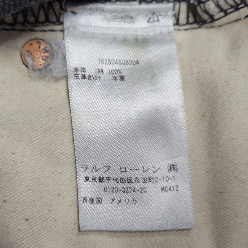 【中古品】【メンズ】 RRL ダブルアールエル 782504838004 SLIM FIT JAPAN WOVEN JEANS スリム フィット ジャパン ウーヴン ジーンズ パンツ ボトムス ズボン 156-261006-cs-10-izu サイズ：29×30 カラー：ブラック 万代Net店