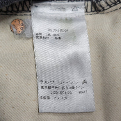 【中古品】【メンズ】 RRL ダブルアールエル 782504838004 SLIM FIT JAPAN WOVEN JEANS スリム フィット ジャパン ウーヴン ジーンズ パンツ ボトムス ズボン 156-261006-cs-10-izu サイズ：29×30 カラー：ブラック 万代Net店