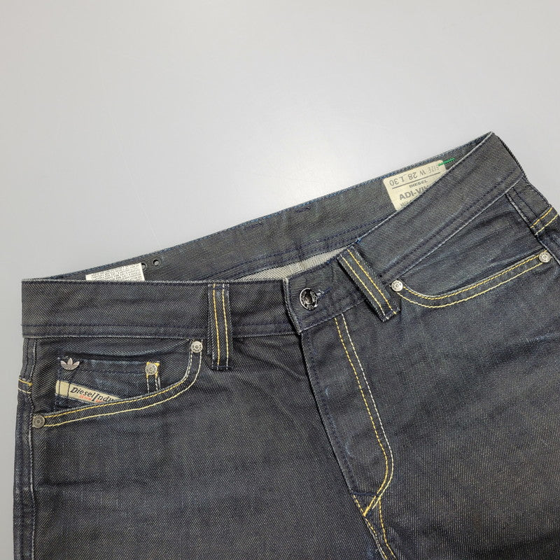 【中古品】【メンズ】 DIESEL ディーゼル×ADIDAS アディダス ADI-VIKER DENIM PANTS デニム パンツ ボトムス ズボン 152-261006-cs-09-izu サイズ：28×30 カラー：ブラック系 万代Net店