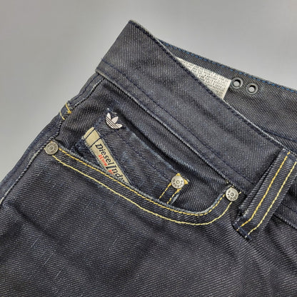 【中古品】【メンズ】 DIESEL ディーゼル×ADIDAS アディダス ADI-VIKER DENIM PANTS デニム パンツ ボトムス ズボン 152-261006-cs-09-izu サイズ：28×30 カラー：ブラック系 万代Net店