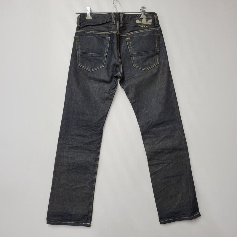 【中古品】【メンズ】 DIESEL ディーゼル×ADIDAS アディダス ADI-VIKER DENIM PANTS デニム パンツ ボトムス ズボン 152-261006-cs-09-izu サイズ：28×30 カラー：ブラック系 万代Net店